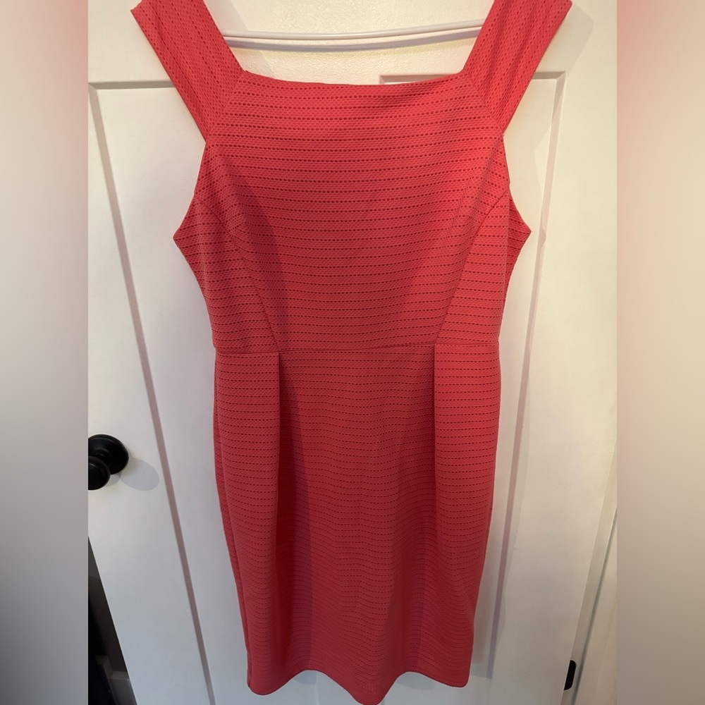Bisou Bisou Coral Midi Dress- Easter Pink - Picture 5 of 10